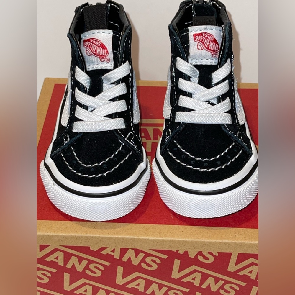 Vans black high top sneaker